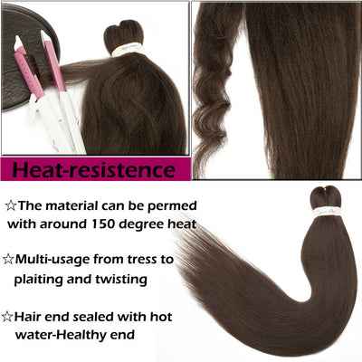 SleekStylez: Pre-Stretched Yaki Straight Synthetic Hair Extension