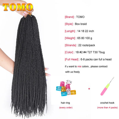TOMO Goddess Box Braids Crochet Hair