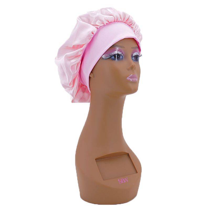 Blush Pink Silk Bonnet