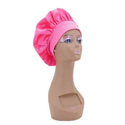 Hot Pink Silk Bonnet