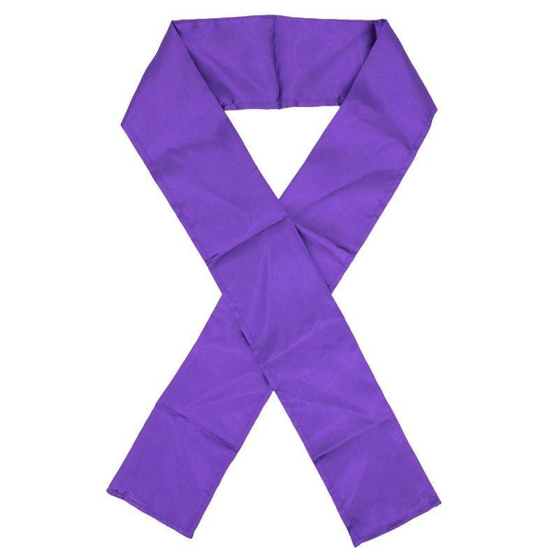 Purple Edge Silk Scarf